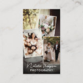 Carte De Visite Photographe mariage Photo Télécharger QR Code Boho (Devant)