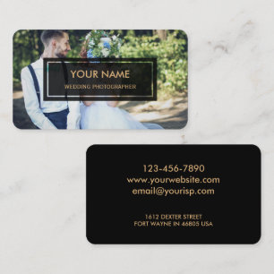 Carte De Visite Photographe Mariage (superposition de photos élé
