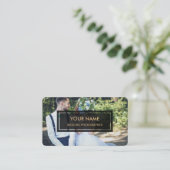 Carte De Visite Photographe Mariage (superposition de photos éléga (Debout devant)