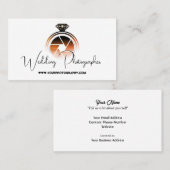 Carte De Visite Photographe mariage v2 (vieilli et avec Flash de c (Devant / Derrière)