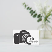 Carte de visite photographe minimal (Debout devant)