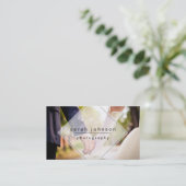 Carte de visite photographe minimal (Debout devant)