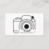 Carte de visite photographe minimal (Devant)