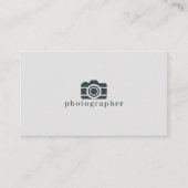 Carte De Visite Photographe minimaliste (Devant)