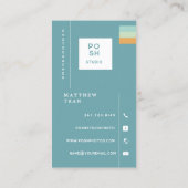 Carte De Visite Photographe minimaliste moderne (Dos)