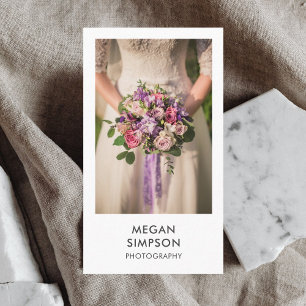 Carte De Visite Photographe minimaliste moderne