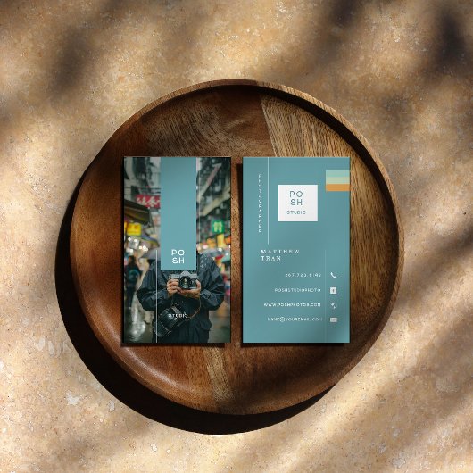 Carte De Visite Photographe minimaliste moderne