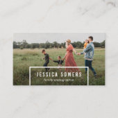 Carte De Visite photographe minimaliste simple (Devant)