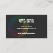 Carte De Visite Photographe moderne (Dos)