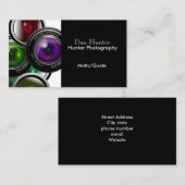 Carte de visite photographe moderne (Devant / Derrière)