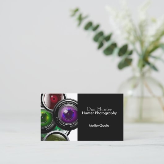 Carte de visite photographe moderne (Debout devant)