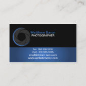 Carte De Visite Photographe moderne (Dos)