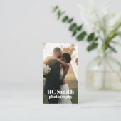 Carte de visite photographe moderne (Debout devant)