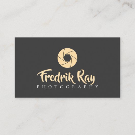 Carte de visite photographe moderne (Devant)