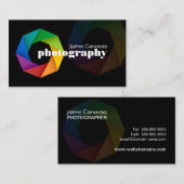 Carte De Visite Photographe moderne (Devant / Derrière)