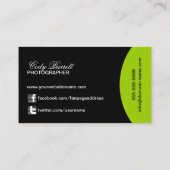 Carte De Visite Photographe moderne (Dos)