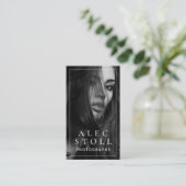 Carte de visite photographe moderne (Debout devant)