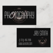 Carte de visite photographe moderne (Devant / Derrière)
