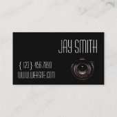 Carte de visite photographe moderne (Dos)