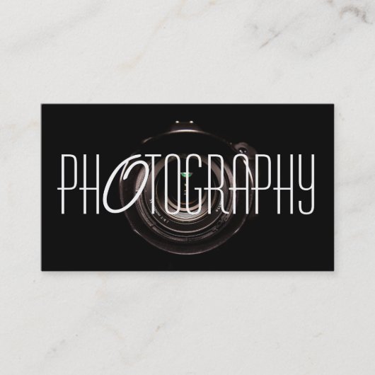 Carte de visite photographe moderne (Devant)