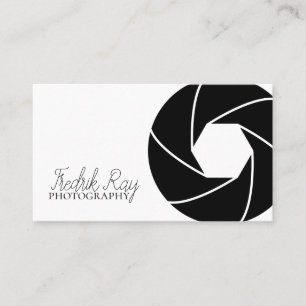 Carte de visite photographe moderne