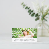 Carte De Visite Photographe moderne et élégant (Debout devant)