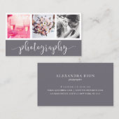 Carte De Visite Photographe moderne et élégant (Devant / Derrière)