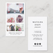 Carte De Visite Photographe moderne et élégant (Devant / Derrière)