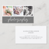 Carte De Visite Photographe moderne et élégant (Devant / Derrière)