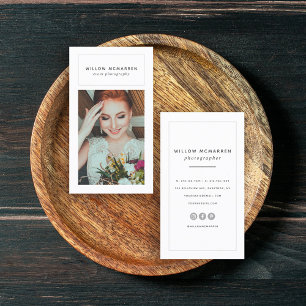 Carte De Visite Photographe moderne moderne chic et tendance
