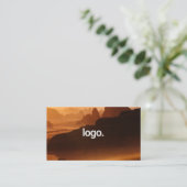 Carte De Visite Photographe moderne noir Scannable Qrcode (Debout devant)