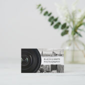 Carte De Visite Photographe moderne Photographie noir & blanc (Debout devant)