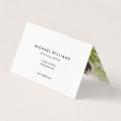 Carte De Visite Photographe moderne tendance Bold (Dos)