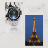 Carte De Visite Photographe - Montrez votre meilleure photo sur le (Devant / Derrière)