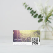 Carte De Visite Photographe Nature Photography Code QR (Debout devant)