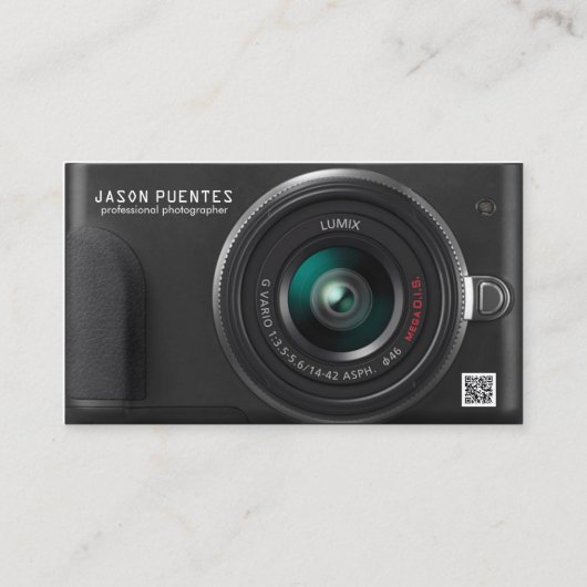 Carte de visite photographe numérique compact (Devant)