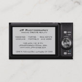 Carte de visite photographe numérique compact (Dos)