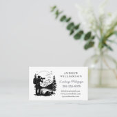 Carte De Visite Photographe paysagiste minimaliste (Debout devant)