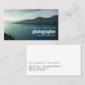 Carte de visite photographe personnalisable (Devant / Derrière)