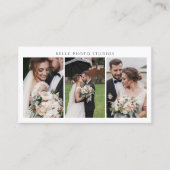 Carte De Visite Photographe Photo Collage Studio Manager (Devant)