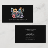 Photographe Photographe Caméra Florale Aquarelle