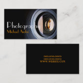 Carte De Visite Photographe Photographe Camera Lens (Devant / Derrière)