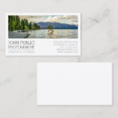 Carte De Visite Photographe Photographie blanc clair (Devant / Derrière)