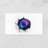 Carte De Visite Photographe Photographie de caméra créative (Devant)