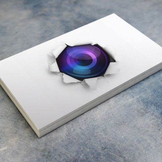 Carte De Visite Photographe Photographie de caméra créative