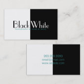 Carte De Visite Photographe Photographie noir blanc Caméra (Devant / Derrière)