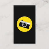 Carte De Visite Photographe Photographie typographique créative (Dos)