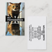 Carte De Visite Photographe pour animaux (Devant / Derrière)
