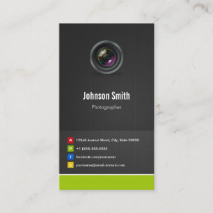 Carte De Visite Photographe - Premium Creative Innovative