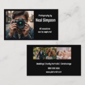 Carte De Visite Photographe professionnel (Devant / Derrière)
